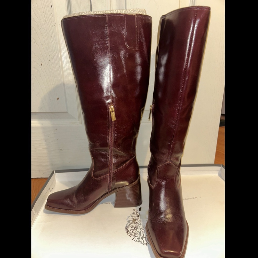 Vince Camuto Sangeti Dark Mahogany Extra Wide Calf